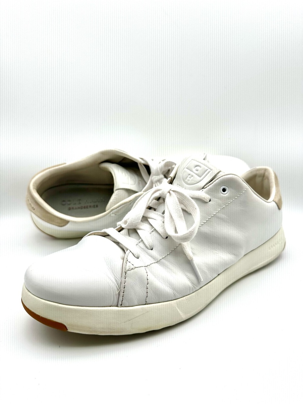 Cole Haan GrandPrø Tennis II White Leather Sneakers Men’s 12M